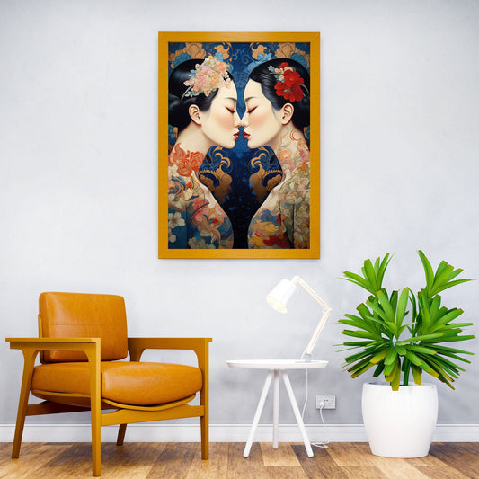 The Legend About Foxes Asian Style Poster | Wall Art for Home & Office | High-Quality Print - High-Quality Visual Display
