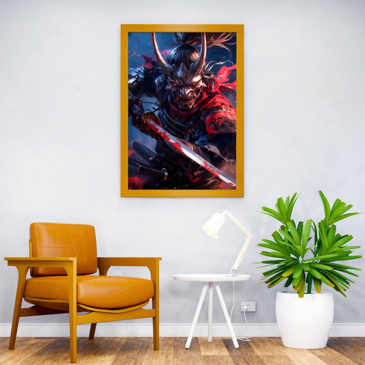 The Masked Samurai Asian Style Poster | Wall Art for Home & Office | High-Quality Print - High-Quality Visual Display