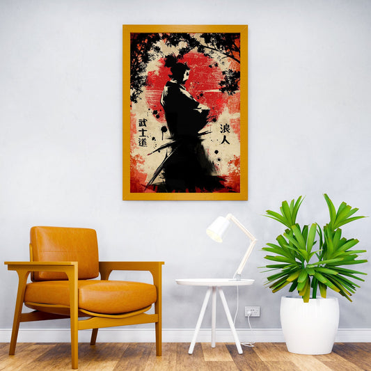 The Ronin VI Asian Style Poster | Wall Art for Home & Office | High-Quality Print - High-Quality Visual Display