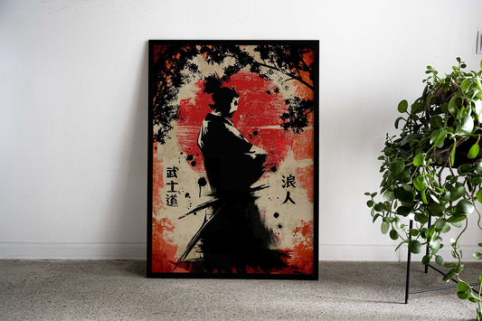 The Ronin VI Asian Style Poster | Wall Art for Home & Office | High-Quality Print - High-Quality Visual Display