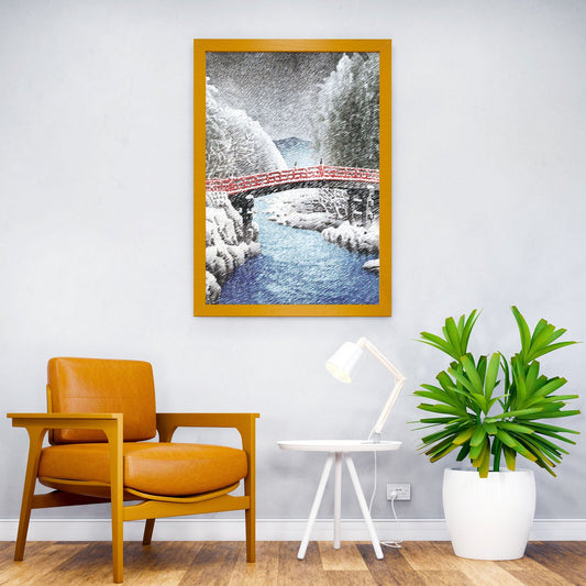 The Sacred Bridge at Nikko Asian Style Poster | Wall Art for Home & Office | High-Quality Print - High-Quality Visual Display