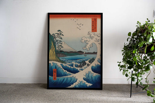 The Sea at Satta Asian Style Poster | Wall Art for Home & Office | High-Quality Print - High-Quality Visual Display