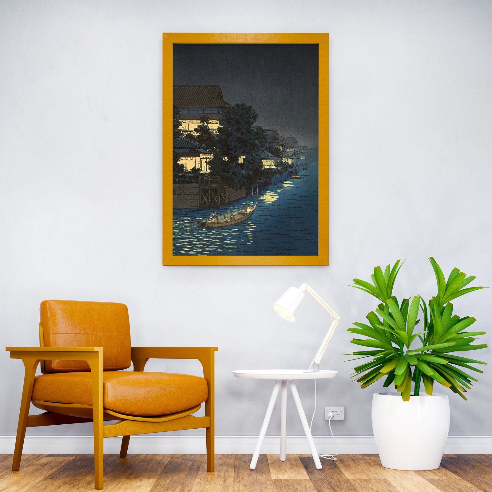 The Willow Bridge Asian Style Poster | Wall Art for Home & Office | High-Quality Print - High-Quality Visual Display