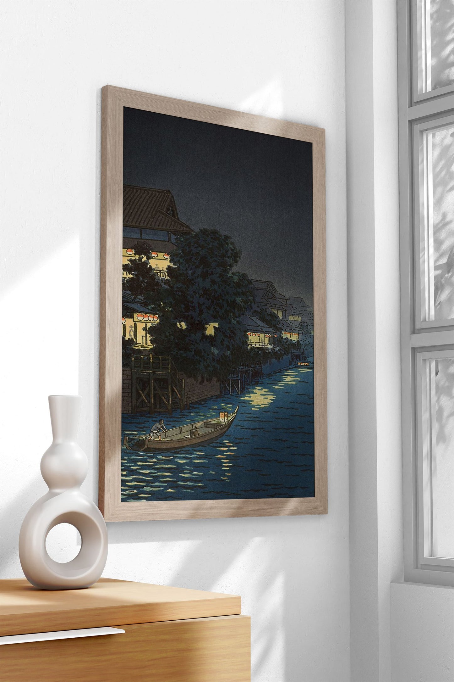 The Willow Bridge Asian Style Poster | Wall Art for Home & Office | High-Quality Print - High-Quality Visual Display