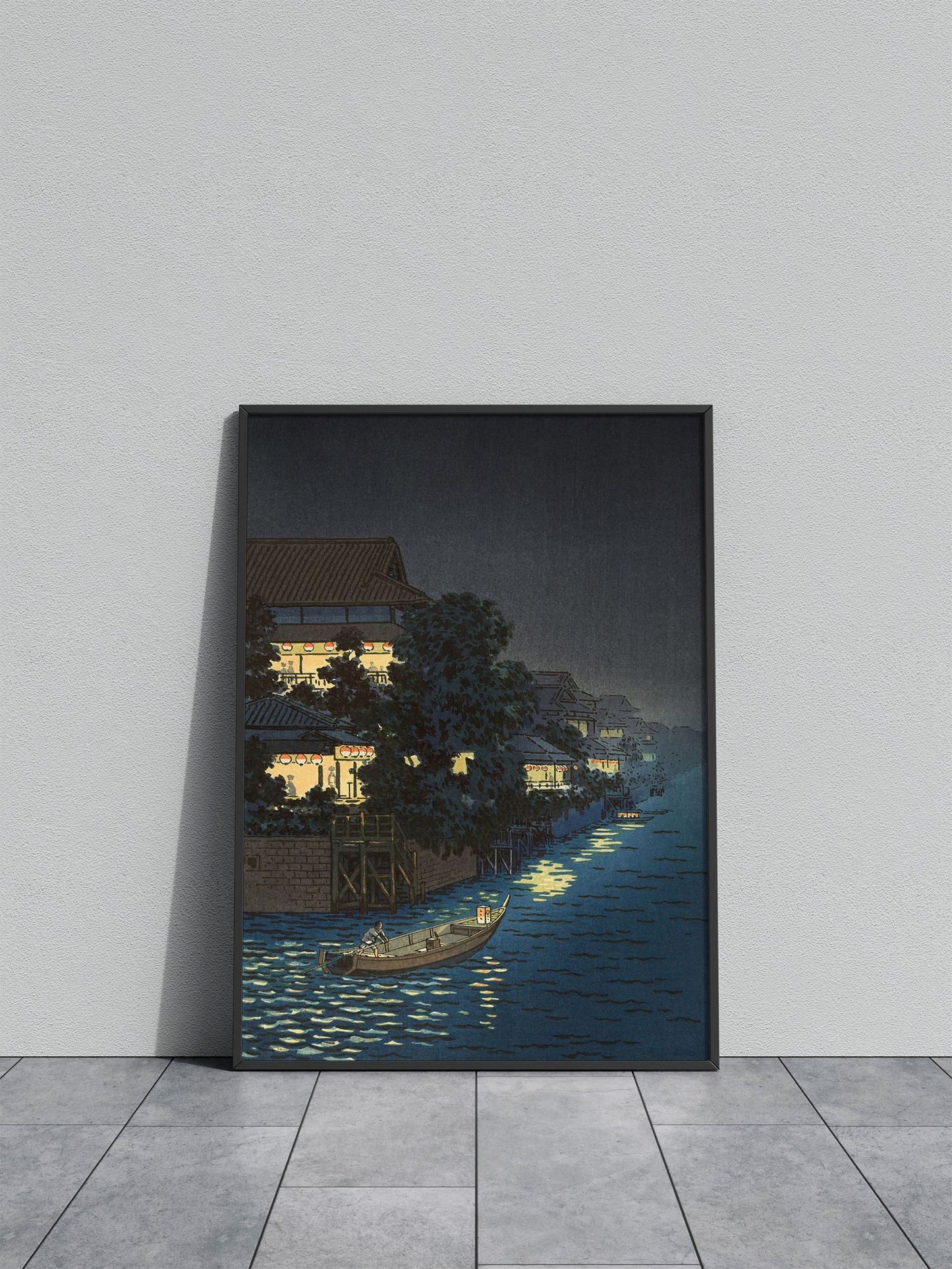 The Willow Bridge Asian Style Poster | Wall Art for Home & Office | High-Quality Print - High-Quality Visual Display