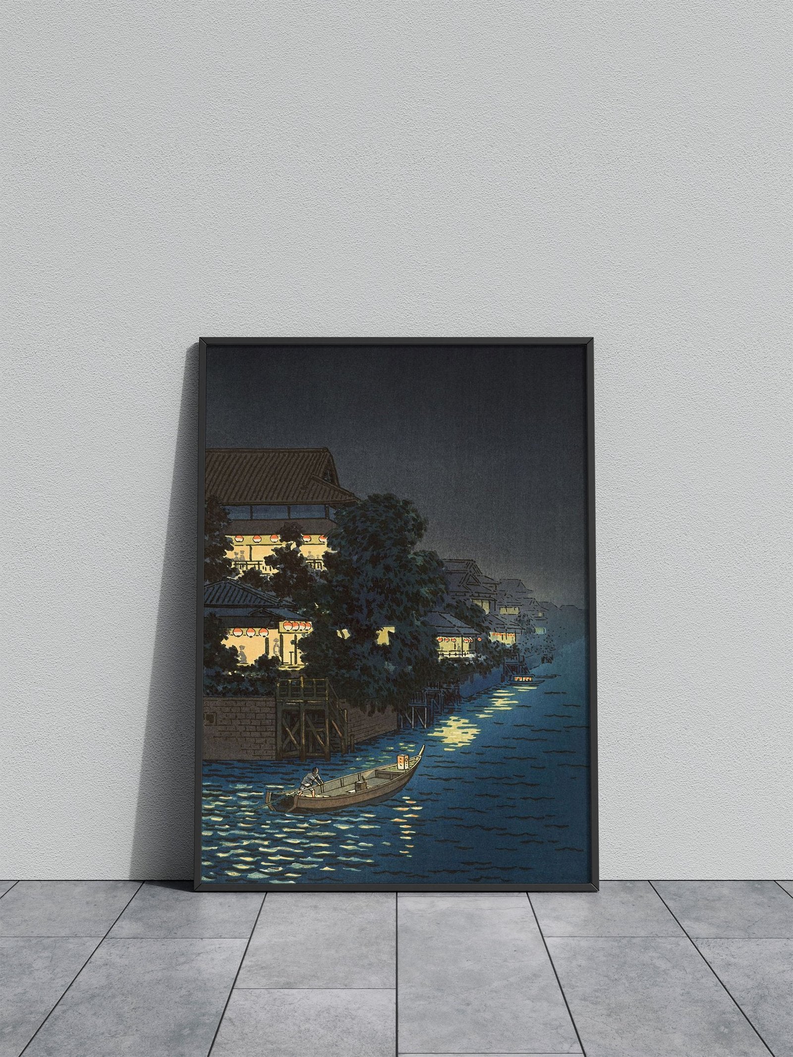 The Willow Bridge Asian Style Poster | Wall Art for Home & Office | High-Quality Print - High-Quality Visual Display