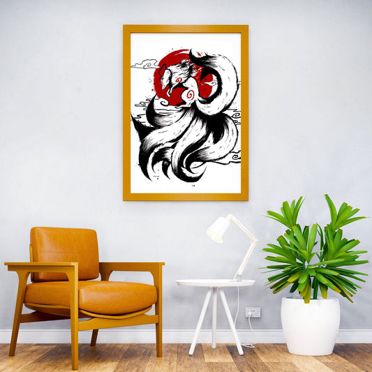The Wolf Nine Tails Legend Asian Style Poster | Wall Art for Home & Office | High-Quality Print - High-Quality Visual Display