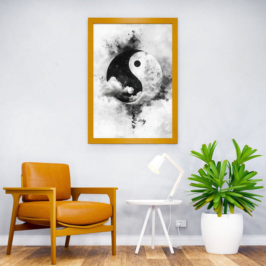 The Yin Yang Clouds Asian Style Poster | Wall Art for Home & Office | High-Quality Print - High-Quality Visual Display