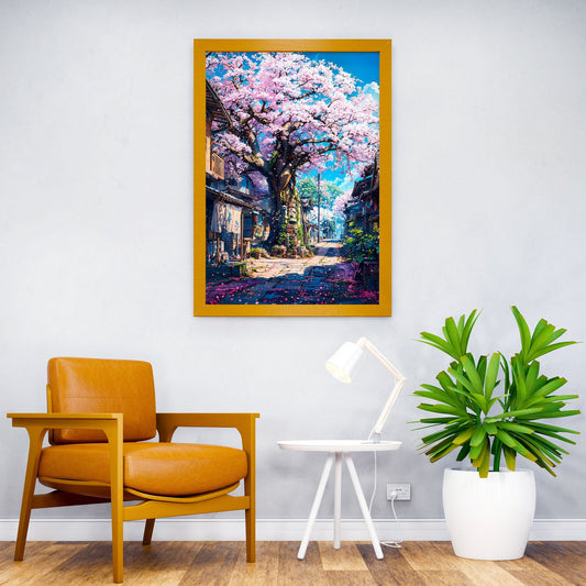 The ancient Sakura tree Asian Style Poster | Wall Art for Home & Office | High-Quality Print - High-Quality Visual Display