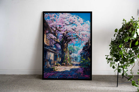 The ancient Sakura tree Asian Style Poster | Wall Art for Home & Office | High-Quality Print - High-Quality Visual Display