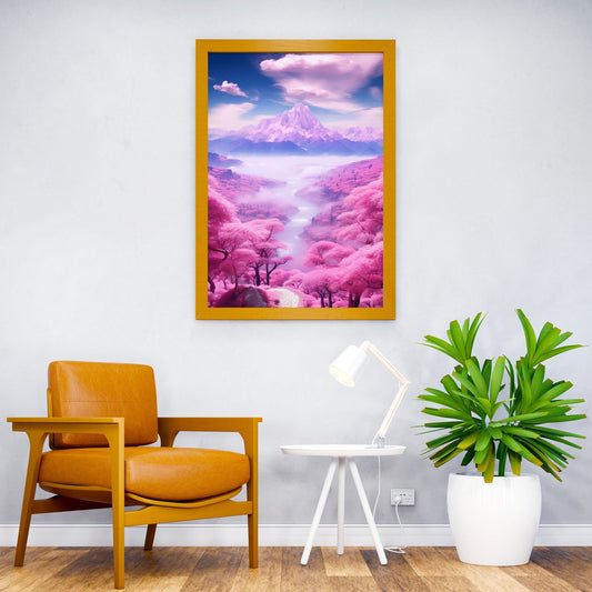 The candyfloss landscape Asian Style Poster | Wall Art for Home & Office | High-Quality Print - High-Quality Visual Display