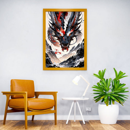 The dragon flight Asian Style Poster | Wall Art for Home & Office | High-Quality Print - High-Quality Visual Display