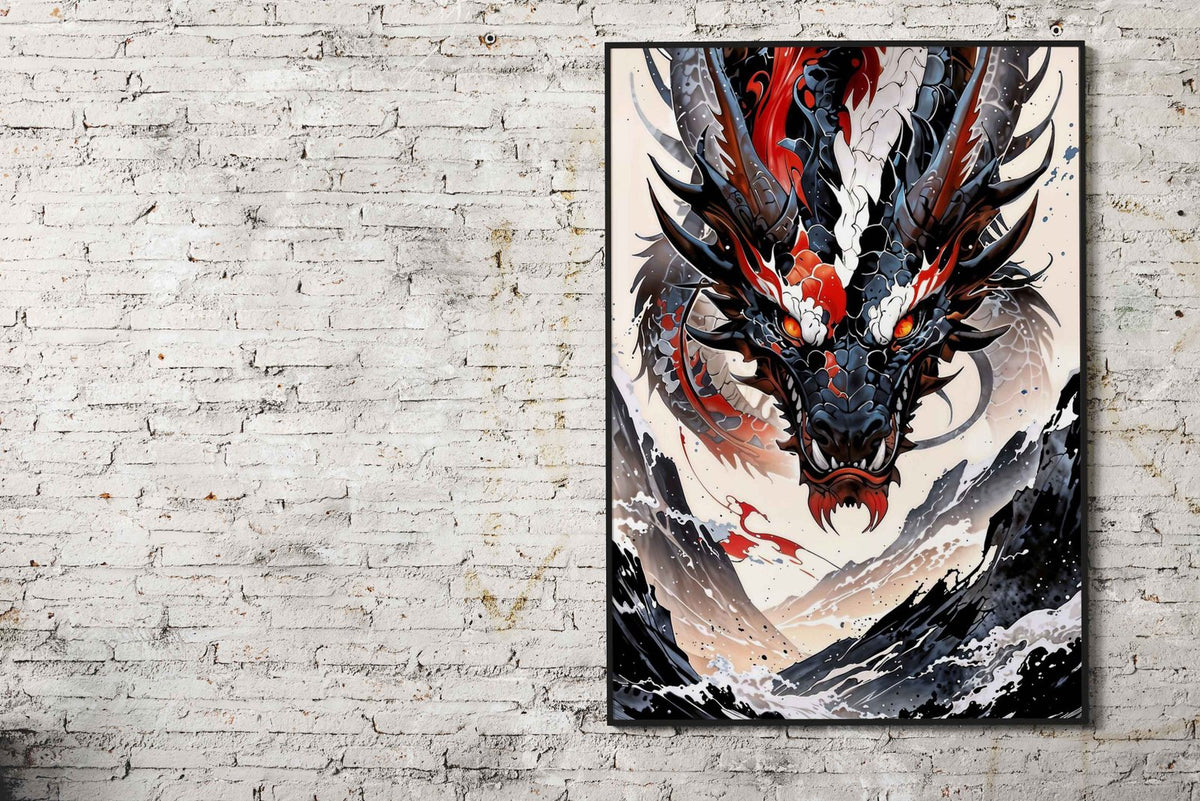 The dragon flight Asian Style Poster | Wall Art for Home & Office | High-Quality Print - High-Quality Visual Display