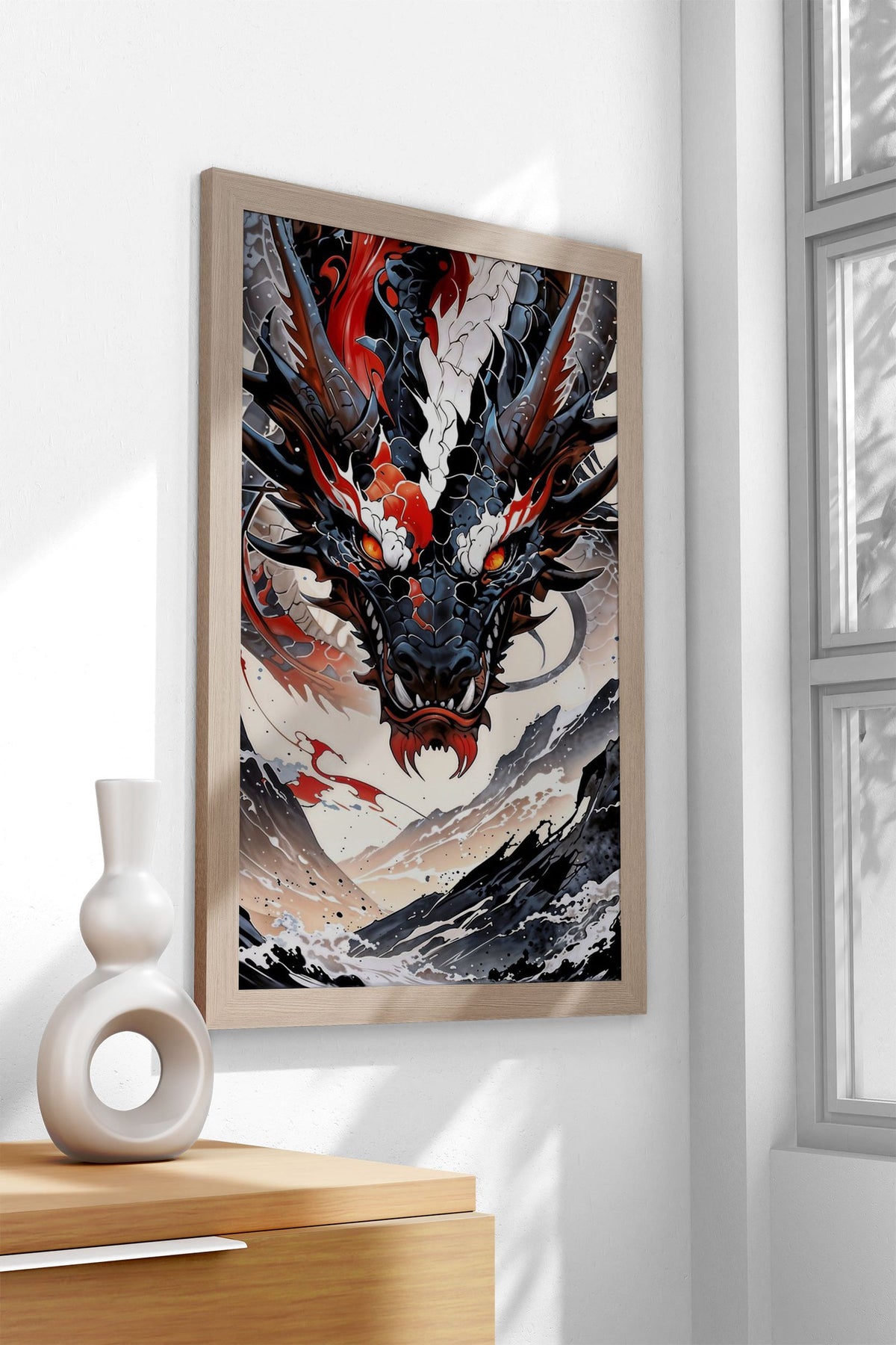 The dragon flight Asian Style Poster | Wall Art for Home & Office | High-Quality Print - High-Quality Visual Display