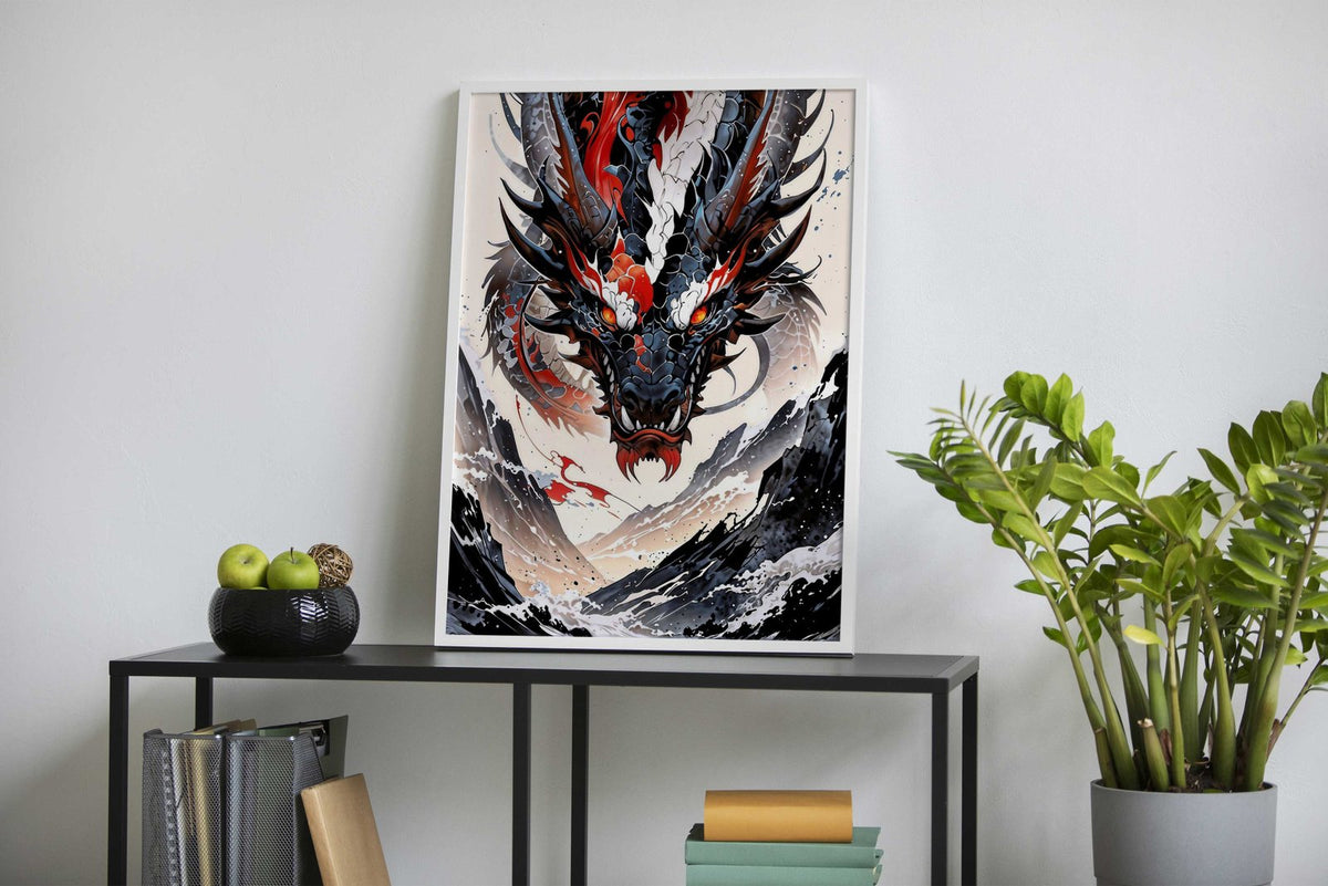 The dragon flight Asian Style Poster | Wall Art for Home & Office | High-Quality Print - High-Quality Visual Display