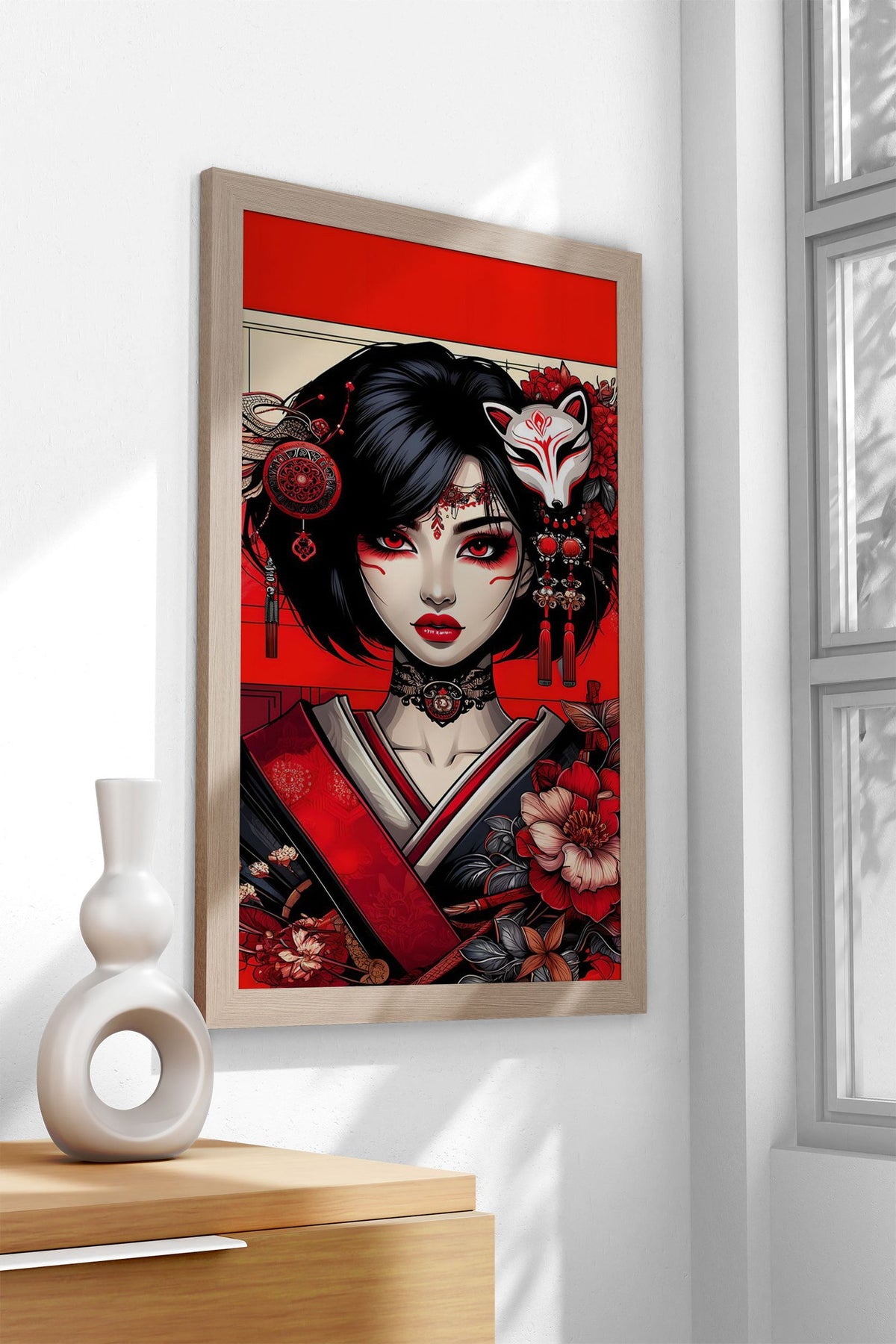 The passionate Geisha Asian Style Poster | Wall Art for Home & Office | High-Quality Print - High-Quality Visual Display