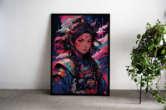 The warrior Asian Style Poster | Wall Art for Home & Office | High-Quality Print - High-Quality Visual Display