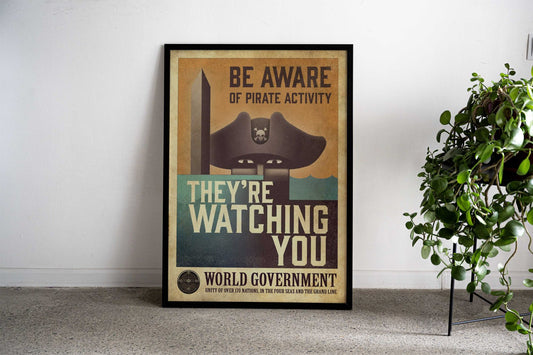 They're Watching You Asian Style Poster | Wall Art for Home & Office | High-Quality Print - High-Quality Visual Display