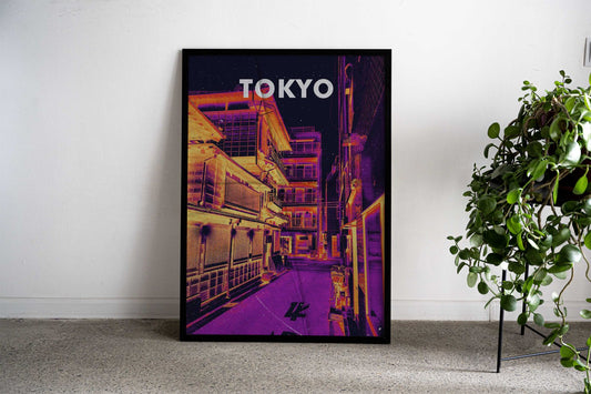 Tokyo Alleyway Retro Poster Asian Style Poster | Wall Art for Home & Office | High-Quality Print - High-Quality Visual Display