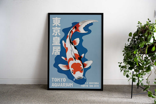 Tokyo Aquarium Poster Asian Style Poster | Wall Art for Home & Office | High-Quality Print - High-Quality Visual Display