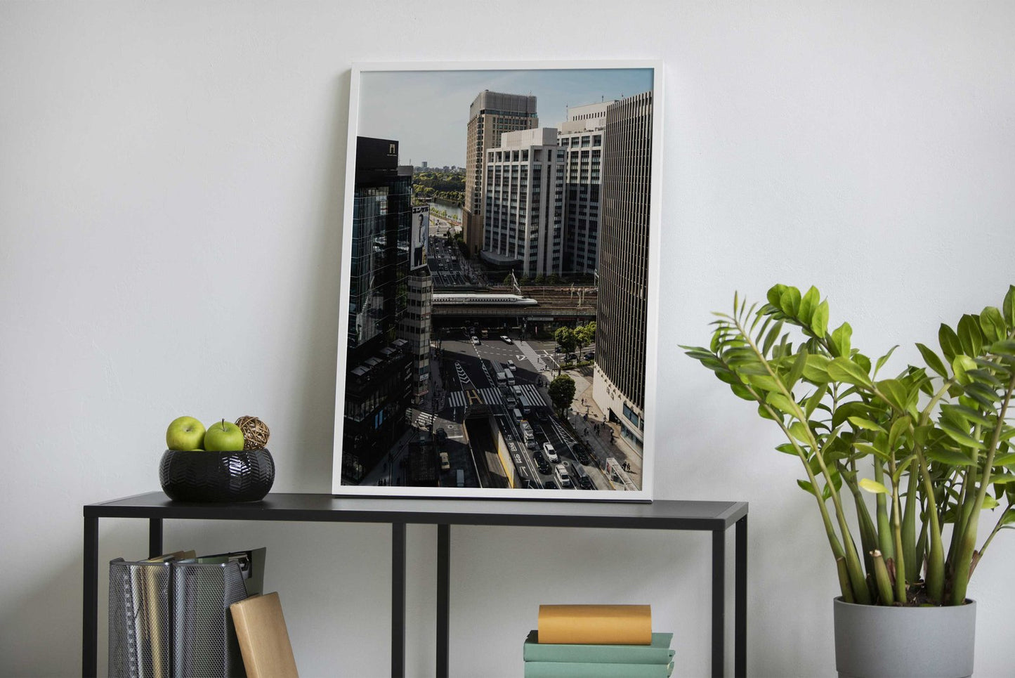 Tokyo Cityscape with Train Asian Style Poster | Wall Art for Home & Office | High-Quality Print - High-Quality Visual Display