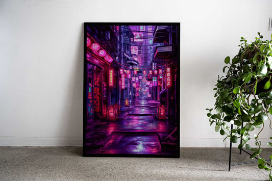Tokyo Nights cyberpunk Asian Style Poster | Wall Art for Home & Office | High-Quality Print - High-Quality Visual Display