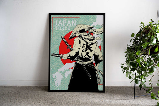 Tokyo Ronin Asian Style Poster | Wall Art for Home & Office | High-Quality Print - High-Quality Visual Display