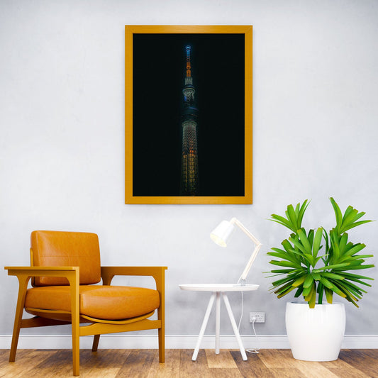 Tokyo Skytree Night View Asian Style Poster | Wall Art for Home & Office | High-Quality Print - High-Quality Visual Display
