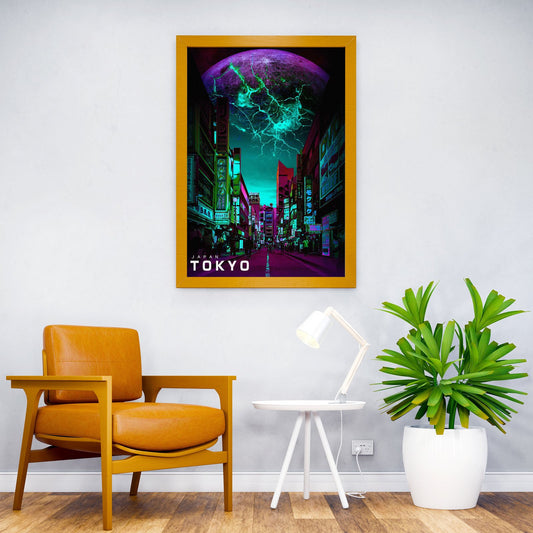 Tokyo Street View Asian Style Poster | Wall Art for Home & Office | High-Quality Print - High-Quality Visual Display