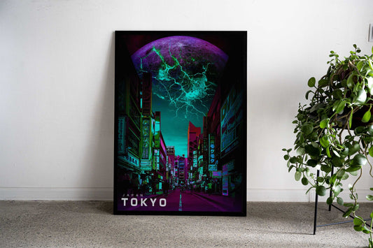 Tokyo Street View Asian Style Poster | Wall Art for Home & Office | High-Quality Print - High-Quality Visual Display