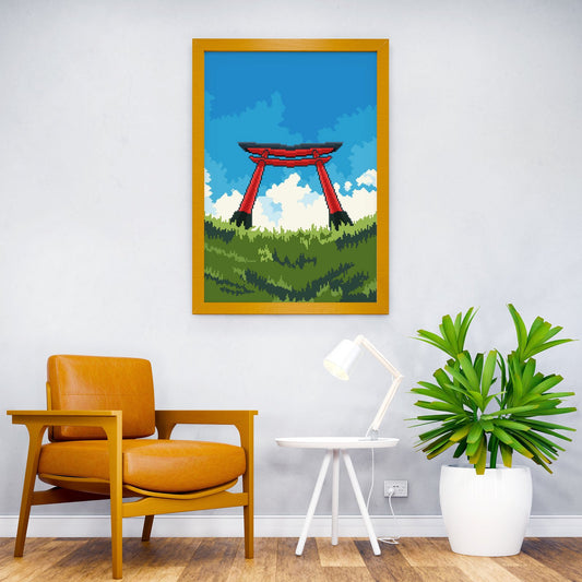 Tori Gate Persepective Asian Style Poster | Wall Art for Home & Office | High-Quality Print - High-Quality Visual Display