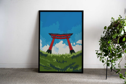 Tori Gate Persepective Asian Style Poster | Wall Art for Home & Office | High-Quality Print - High-Quality Visual Display