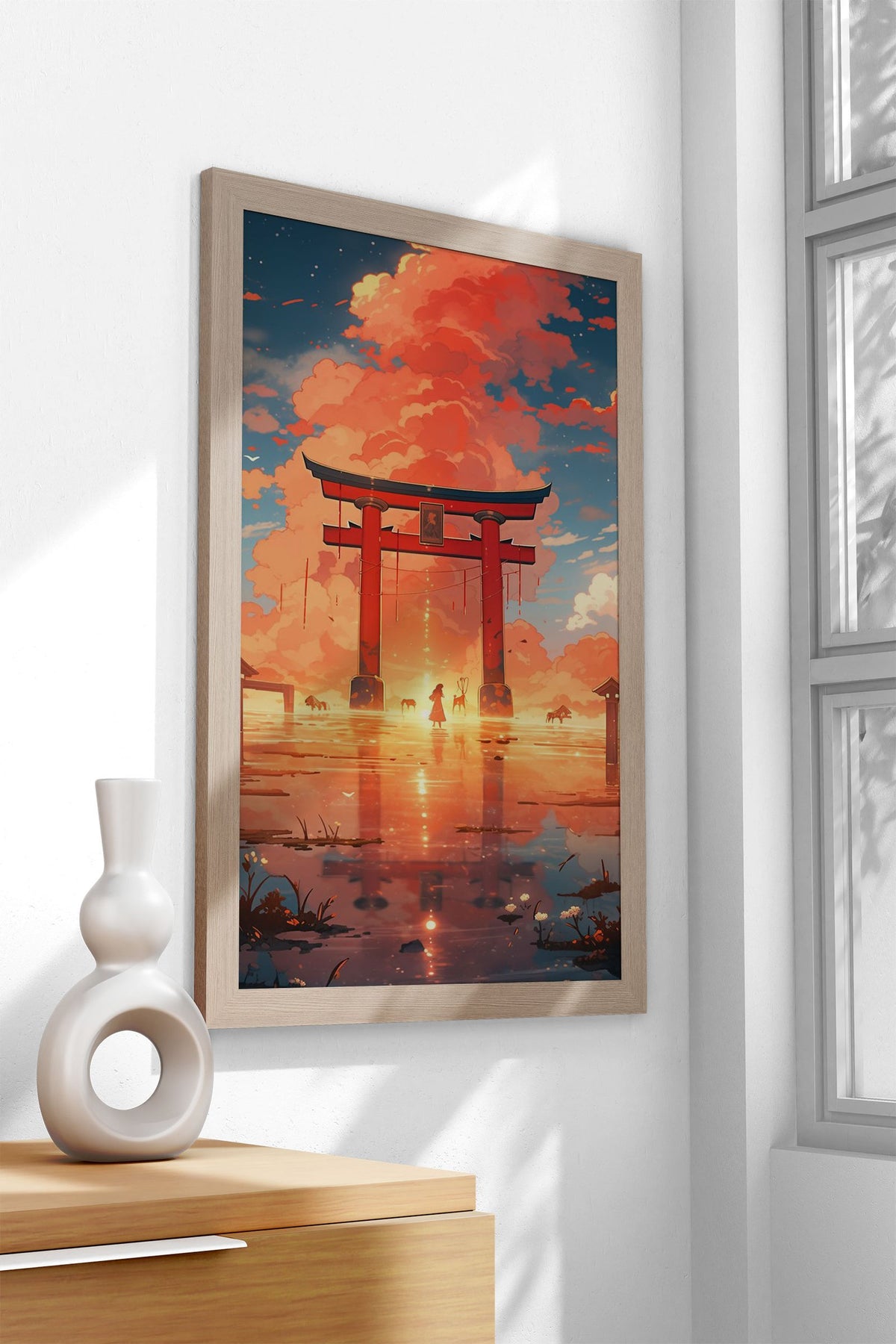 Torii Gate Landscape Anime Asian Style Poster | Wall Art for Home & Office | High-Quality Print - High-Quality Visual Display