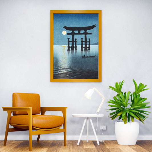 Torii Gate at Miyajima Asian Style Poster | Wall Art for Home & Office | High-Quality Print - High-Quality Visual Display