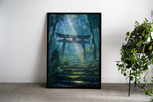 Torii Gate of Peace Asian Style Poster | Wall Art for Home & Office | High-Quality Print - High-Quality Visual Display