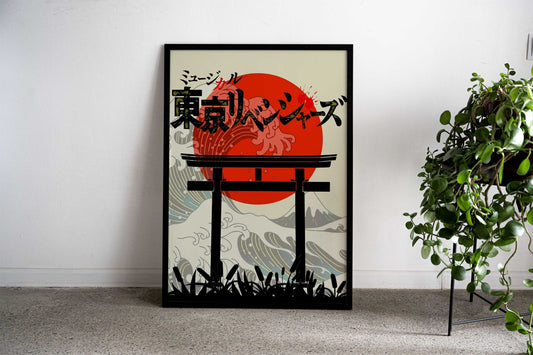 Torii Tokyo Asian Style Poster | Wall Art for Home & Office | High-Quality Print - High-Quality Visual Display