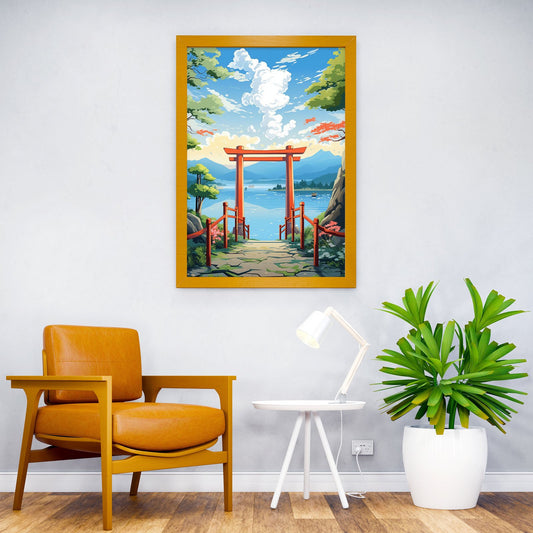 Torii of Peace Asian Style Poster | Wall Art for Home & Office | High-Quality Print - High-Quality Visual Display