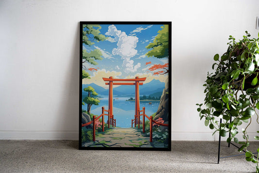 Torii of Peace Asian Style Poster | Wall Art for Home & Office | High-Quality Print - High-Quality Visual Display