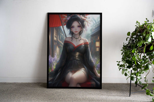 Traditional Grace Asian Style Poster | Wall Art for Home & Office | High-Quality Print - High-Quality Visual Display