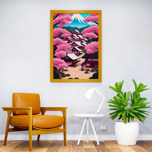 Traditional Japan Village Asian Style Poster | Wall Art for Home & Office | High-Quality Print - High-Quality Visual Display