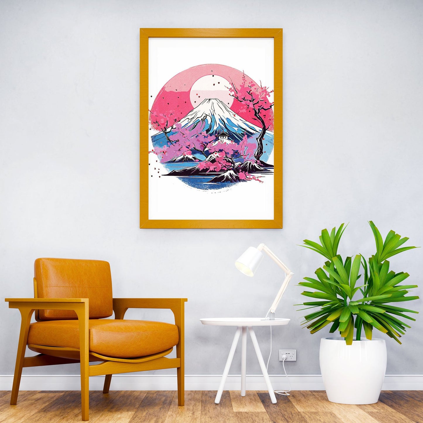 Traditional Mount Fuji Asian Style Poster | Wall Art for Home & Office | High-Quality Print - High-Quality Visual Display