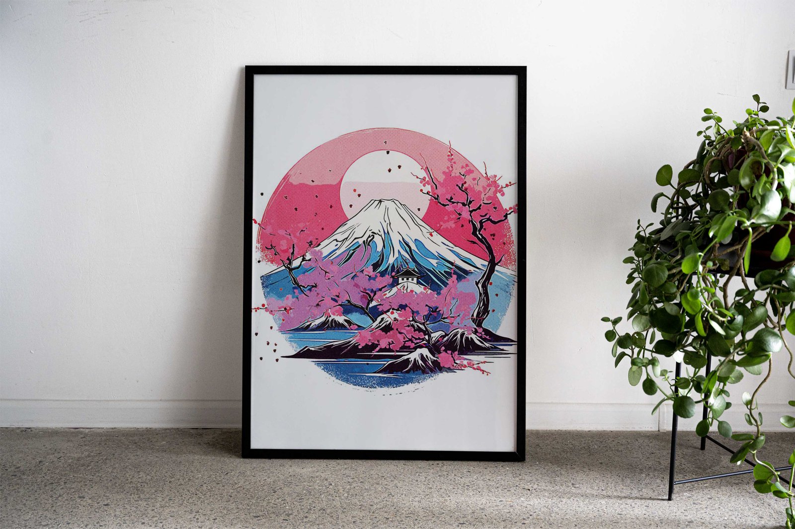 Traditional Mount Fuji Asian Style Poster | Wall Art for Home & Office | High-Quality Print - High-Quality Visual Display