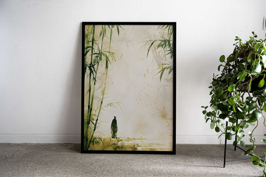 Tranquil Bamboo Vista Asian Style Poster | Wall Art for Home & Office | High-Quality Print - High-Quality Visual Display