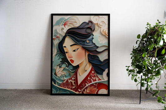 Tranquil Beauty Asian Style Poster | Wall Art for Home & Office | High-Quality Print - High-Quality Visual Display