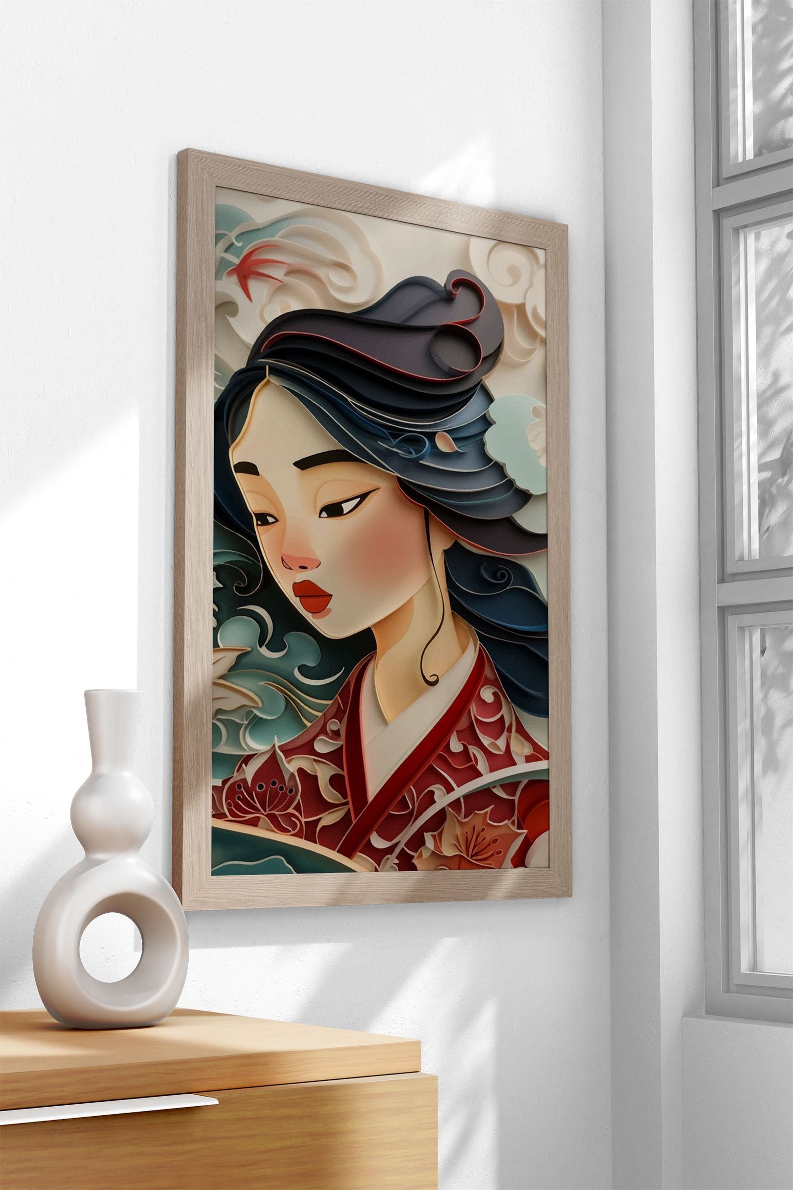 Tranquil Beauty Asian Style Poster | Wall Art for Home & Office | High-Quality Print - High-Quality Visual Display