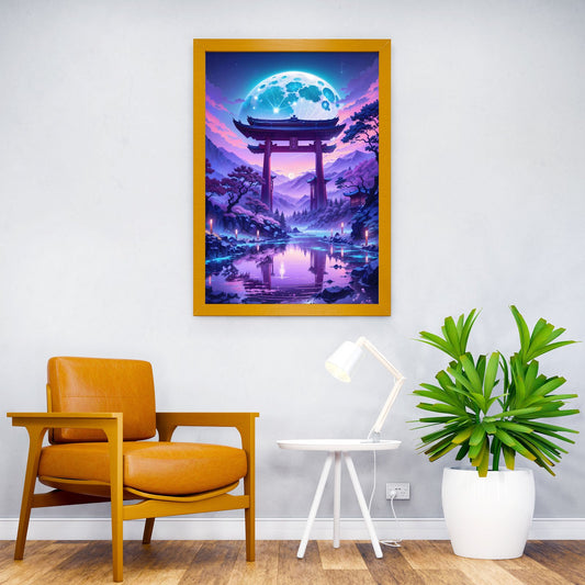 Tranquility Torii Gate Asian Style Poster | Wall Art for Home & Office | High-Quality Print - High-Quality Visual Display