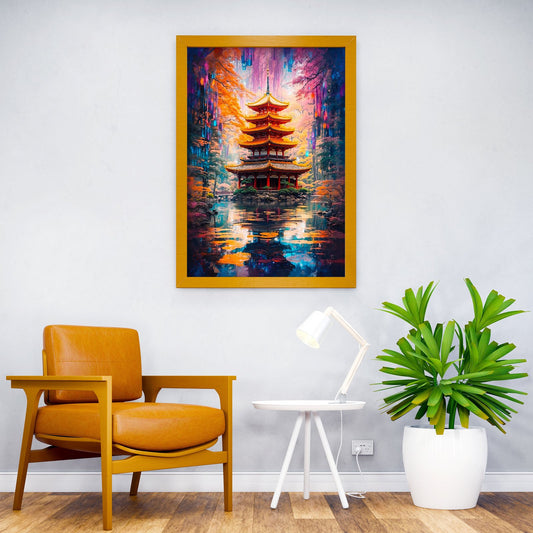 Tranquility in the Woods Asian Style Poster | Wall Art for Home & Office | High-Quality Print - High-Quality Visual Display