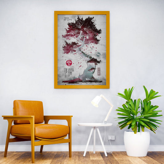 Tree Of Life Asian Style Poster | Wall Art for Home & Office | High-Quality Print - High-Quality Visual Display