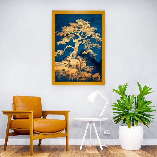 Tree of Gold Asian Style Poster | Wall Art for Home & Office | High-Quality Print - High-Quality Visual Display