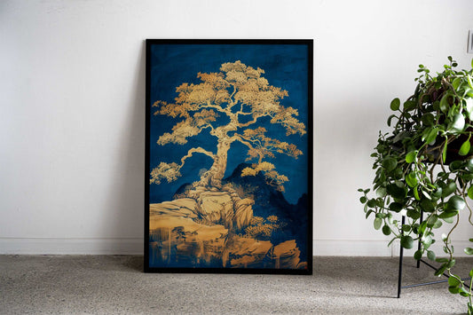 Tree of Gold Asian Style Poster | Wall Art for Home & Office | High-Quality Print - High-Quality Visual Display